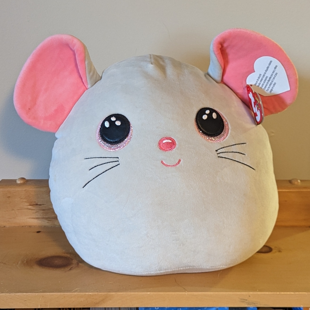 Catnip the Mouse 14" Squish-A-Boos